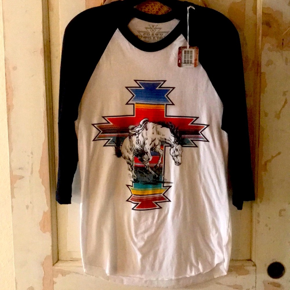 Colorful bronc t-shirt